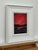 Crimson Evening Glow - Miniature Abstract Landscape Art by Contemporary Artist 2025 For Sale - Image 6 of 13