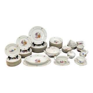 1980s Exceptional Set of Furstenberg “Ancestral Dresden” China - 71 Pieces For Sale
