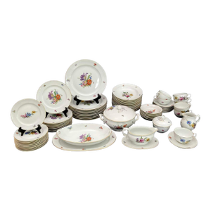 1980s Exceptional Set of Furstenberg “Ancestral Dresden” China - 71 Pieces