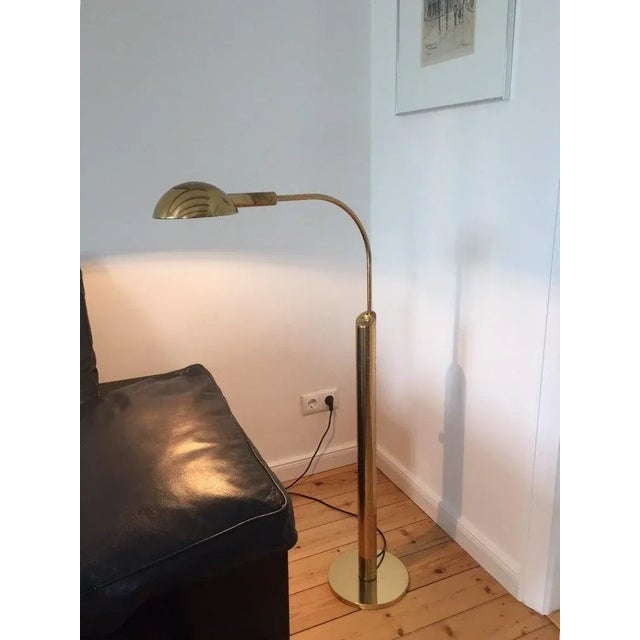 Golden Floor Lamp by Florian Schulz, 1960s For Sale - Image 9 of 11