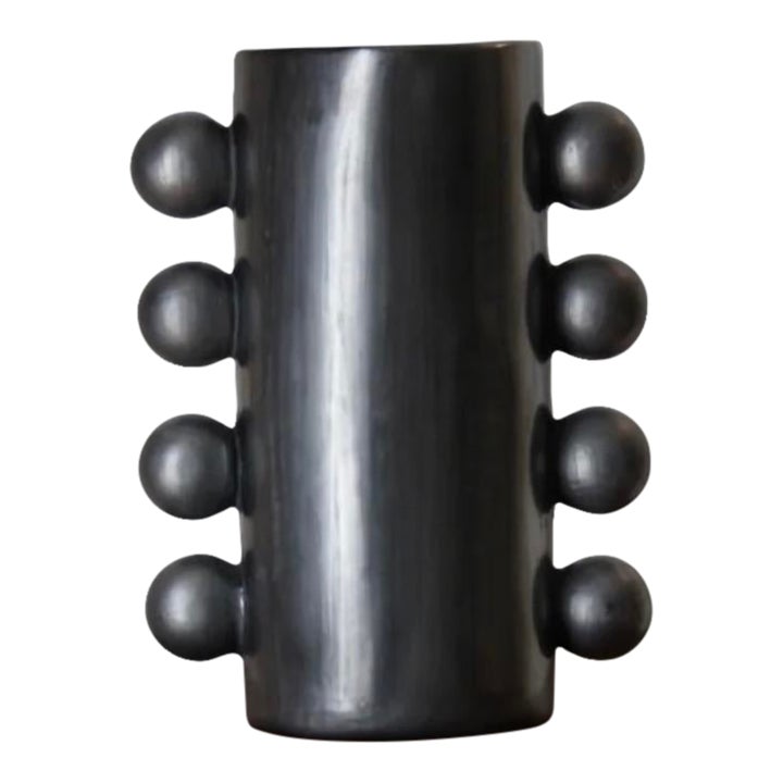 Oaxacan Black Clay Vase