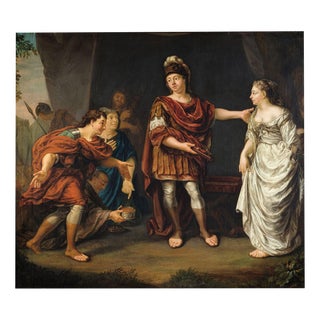 Jan Abel Wassenbergh, The Continence of Scipio, Oil on Canvas For Sale