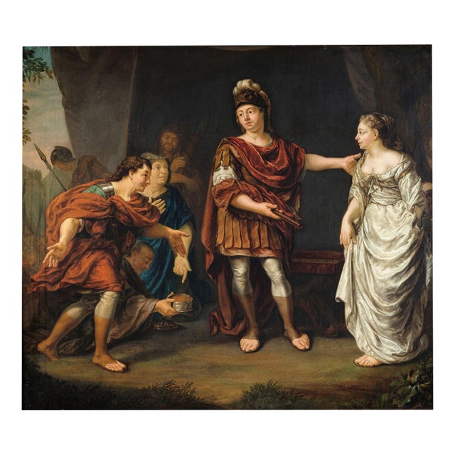 Jan Abel Wassenbergh, The Continence of Scipio, Oil on Canvas For Sale