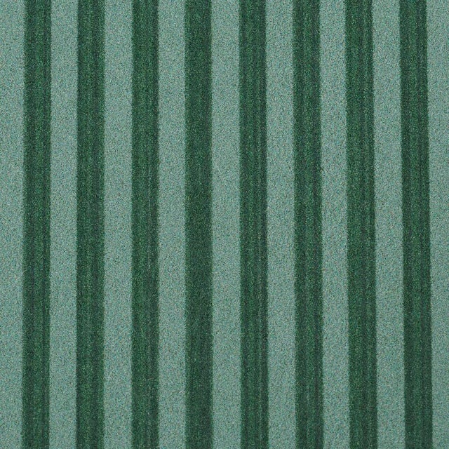 Transitional Schumacher Edwin Stripe Narrow Wallpaper in Dark Green For Sale - Image 3 of 3