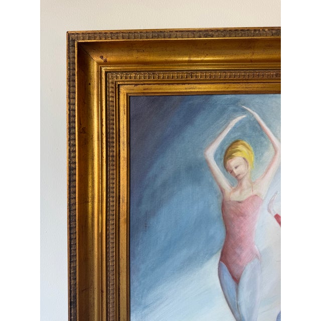 1980s 1980’s Jerry F. Stone “Velvet Dancer” Oil on Canvas Painting, Framed For Sale - Image 5 of 12