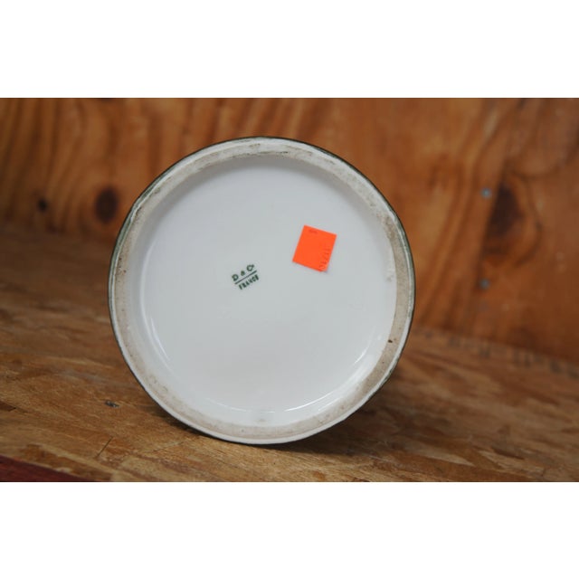 Ceramic Early 20th Century Antique Delinieres & Co. French Limoges Hand Painted Wine Pitcher Tankard Grapes For Sale - Image 7 of 13