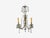 1950s 1950s Neoclassical Style, Wall Sconces, Bronze, Crystal, France - a Pair For Sale - Image 5 of 11