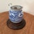 Antique Japanese Kyushu Side-Handle Porcelain Teapot/ Shanshui Scene and Calligraphy Surguch Stamp Wood Base For Sale - Image 12 of 12