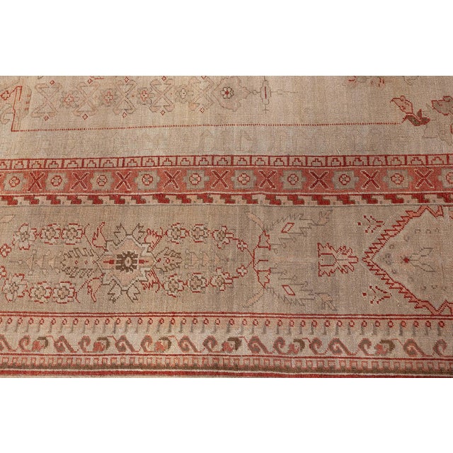 Early 20th Century Antique Turkish Oushak Rug For Sale - Image 5 of 9