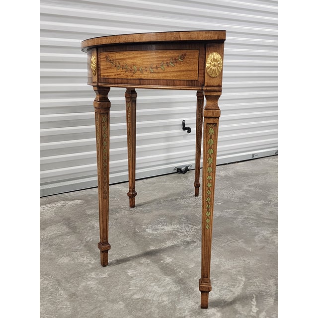 Brown Vintage Maitland-Smith Adam Style Console Table For Sale - Image 8 of 12