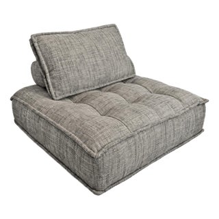 Low Krissa Grey Modern Lounge Chair Sofa For Sale