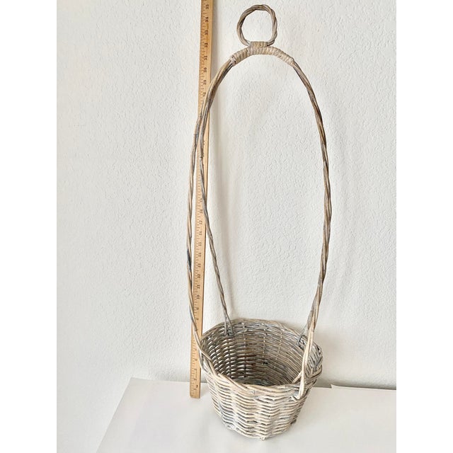 Art Nouveau Vintage Unique Hanging Basket For Sale - Image 3 of 11