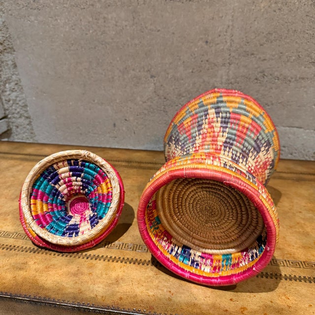 1980s Traditional Ethiopian Mesob Basket For Sale - Image 5 of 7