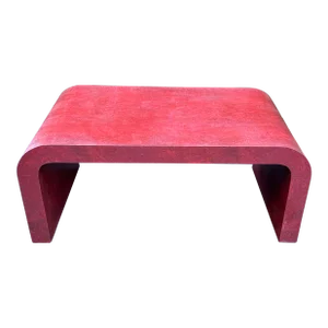 Snakeskin Coffee Table, Red, Medium Size