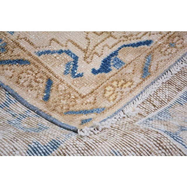 1950s Vintage Turkish Hand Knotted Wool Rug, 9'7''x12'3'' For Sale - Image 5 of 5