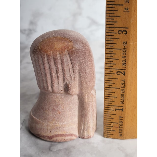 Late 20th Century Hand Carved African Soapstone Sculpture For Sale - Image 11 of 12