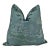 Teal Pagoda 22" Down Filled Pillow For Sale