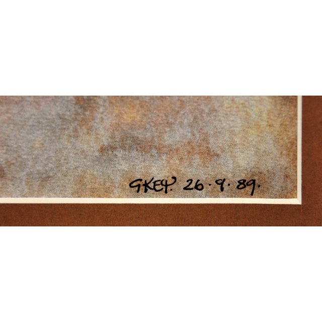 Modern Geoffrey Key, Horse with Rising Sun, 1989, Watercolour, Framed For Sale - Image 3 of 18