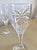 Vintage 1980's Godinger crystal stemware, South Beach Collection with a cut palm tree pattern. Set of 8 in perfect...