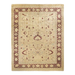 Mogul Collection Hand-Knotted Area Rug - Ivory 9' 2" x 11' 10" For Sale