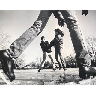 1977 Photograph of Ice Skaters in Trenton New Jersey For Sale
