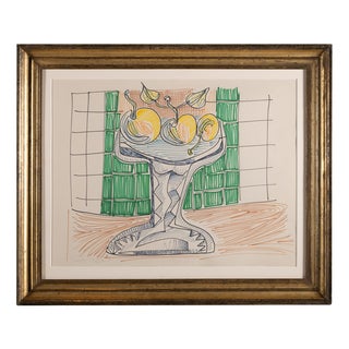 Johann Georg Müller, Still Life, 1981, Paint & Paper, Framed For Sale