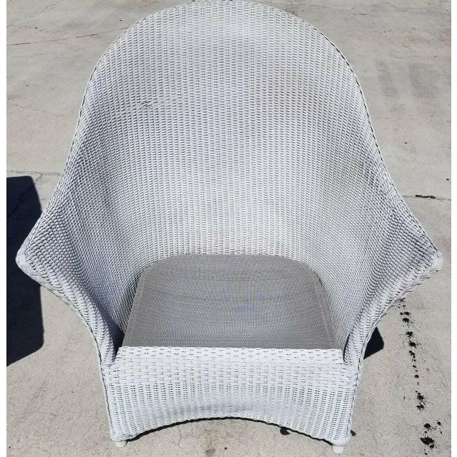 Lloyd Flanders Loom Wicker Lounge Chairs For Sale In Miami - Image 6 of 13