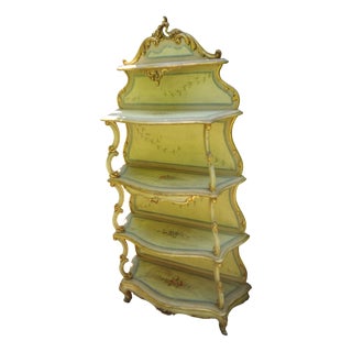 Vintage Florentine Floor Shelf, 1950s For Sale