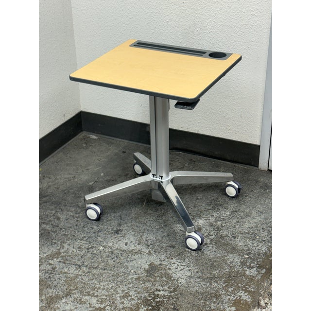 Ergotron Mobile Adjustable Desk For Sale In San Francisco - Image 6 of 12