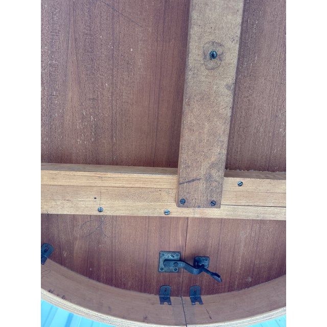 Large Scandinavian Round Dining Table in Teak, 1960s For Sale - Image 6 of 8