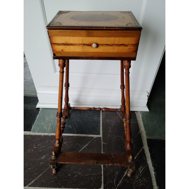 Antique Sewing Box on Stand Chairish