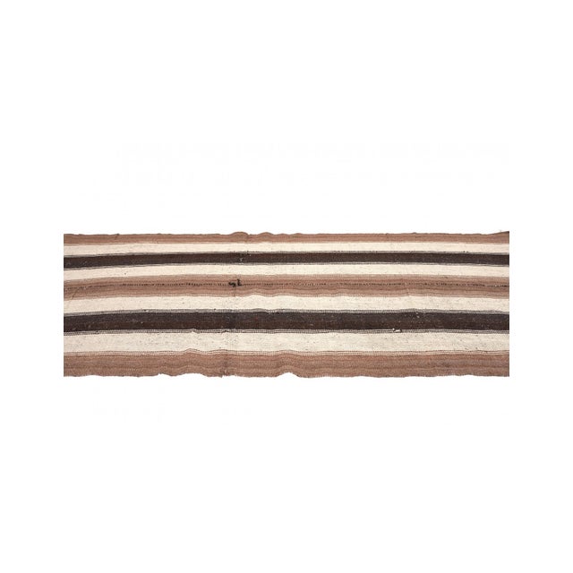 Vintage Striped Turkish Kilim Rug - 3`2″ X 8`10″ For Sale - Image 4 of 6