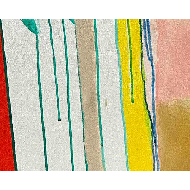 Late 20th Century Abstract Mixed Media Painting and Collage on Canvas by Anthony Louis Popcheff For Sale - Image 5 of 7