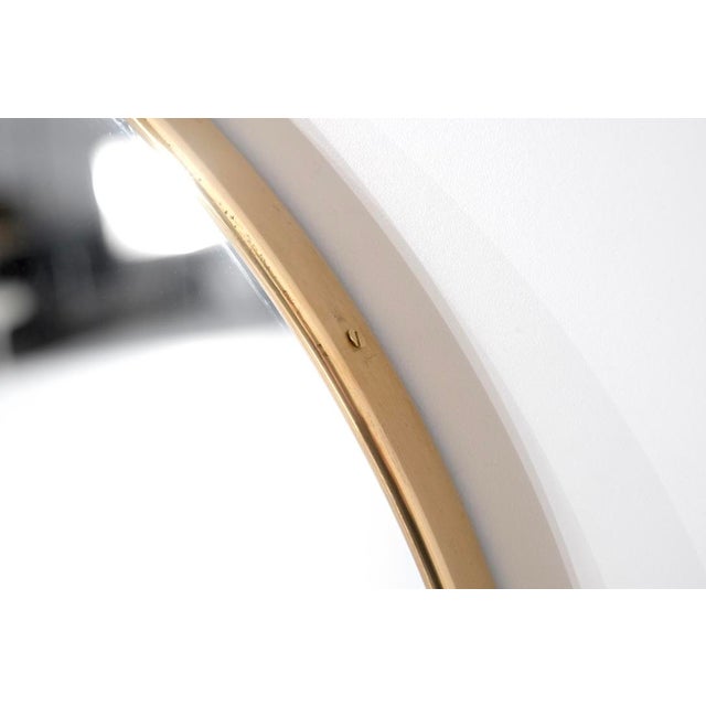 Vintage Italian Brass Mirror, 1960s For Sale - Image 9 of 13