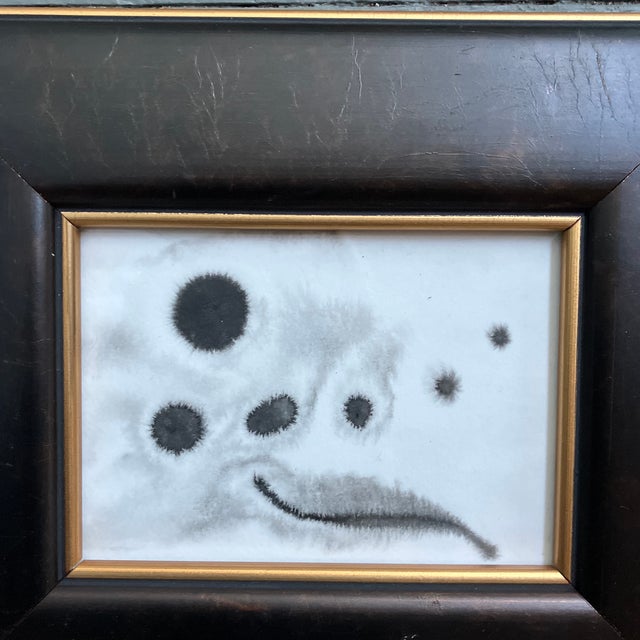 Original 5 x 7 painting on heavy paper unsigned Overall size with new old stock frame is approximately 10 x 12