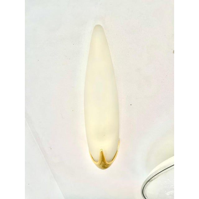 Smoked Glass and Gilt Gold Metal Wall Lights by Idearte, Spain, 1980, Set of 2 For Sale - Image 6 of 8