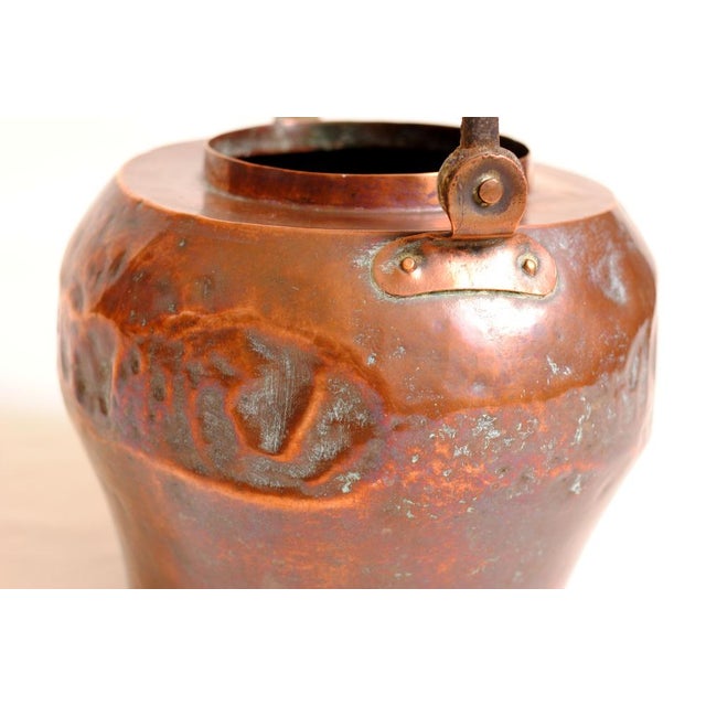 Copper Antique Copper Cauldron from Befos For Sale - Image 8 of 9