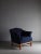 Navy Boucle Lounge Chair, Sweden, 1940s For Sale - Image 8 of 11