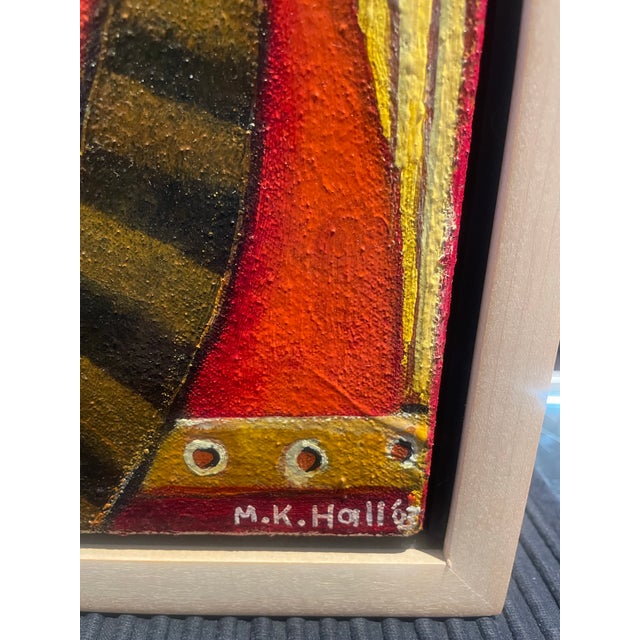 Modern 1990s Original Painting by Melinda K. Hall Entitled “Dog Side View “ Santa Fe Nm For Sale - Image 3 of 7