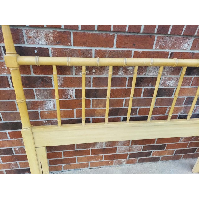 Mid Century Regency Faux Bamboo Headboard Fits Queen or Double Size. For Sale In Orlando - Image 6 of 8