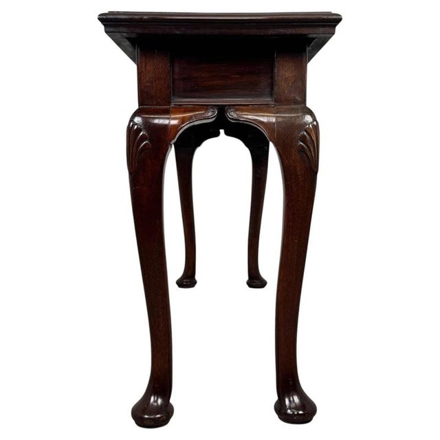 Wood Antique English Mahogany Hall Table, 1800s For Sale - Image 7 of 10