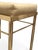 1970s Vintage Koch Originals Brass Vanity Bench Tufted Cream Vinyl Hollywood Regency For Sale - Image 5 of 9