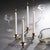 Méduse Expandable 4-Piece Taper Candle Holder Set, Gold For Sale - Image 4 of 7