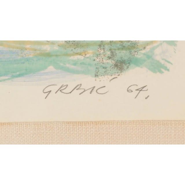 Paint Ivo Grbic's "Skoljka" (Shell) Artists Proof Gilt Framed For Sale - Image 7 of 10