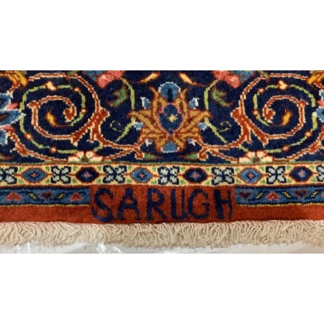 Textile 1980s Vintage Persian Sarouk Runner For Sale - Image 7 of 9