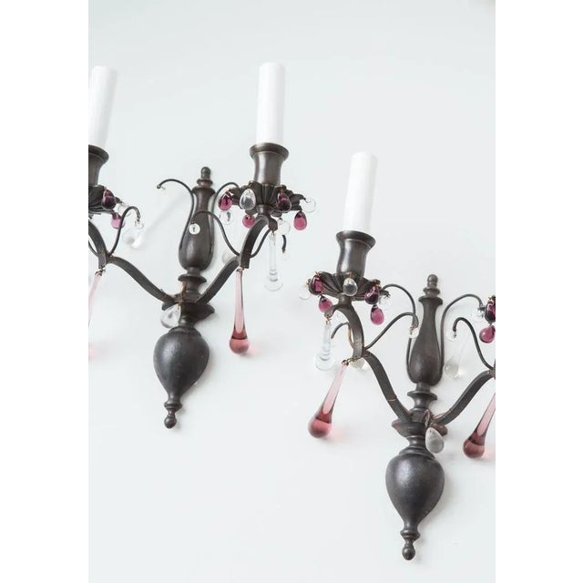 Antique French Wall Lights, Set of 2 For Sale - Image 5 of 8