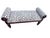 Lewis Mittman Neoclassical Mahogany Bench With Leopard Upholstery Elegant custom bench by Lewis Mittman, Inc., New York,...