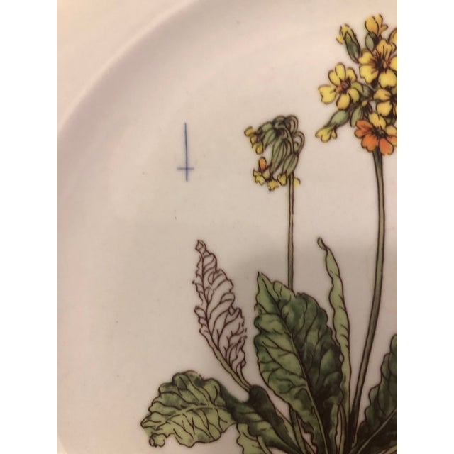 Ceramic Italian Ceramiche Floral Decorative Plates (Set of 4) For Sale - Image 7 of 8