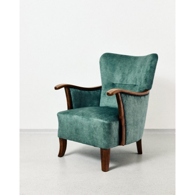 1970s Danish Wooden Armchair, 1970s For Sale - Image 5 of 5