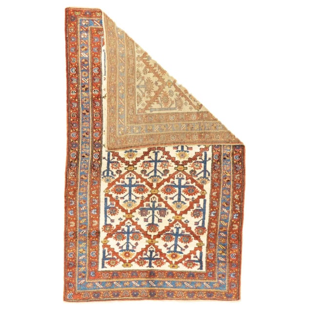 Early 20th Century Antique Malayer Rug 4' x 6'6'' For Sale - Image 5 of 12